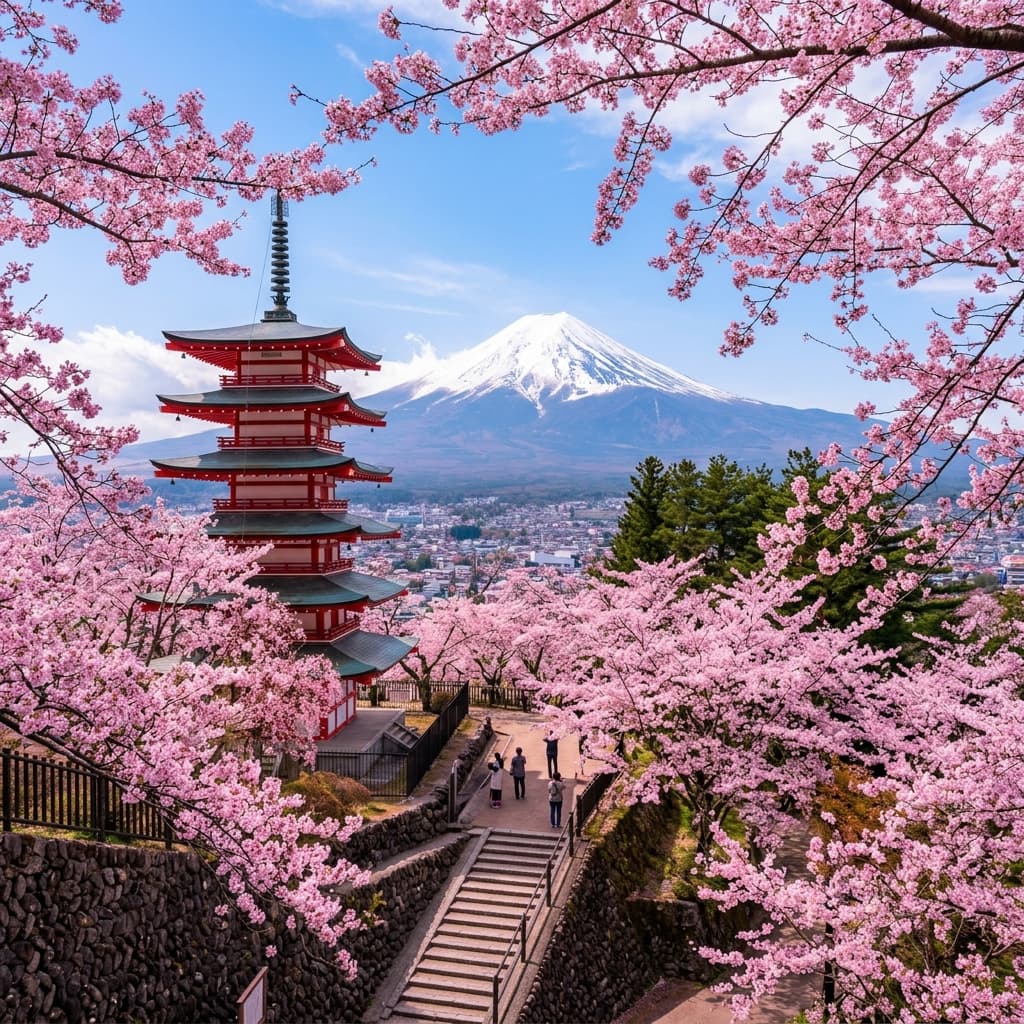 Scenic global travel background
